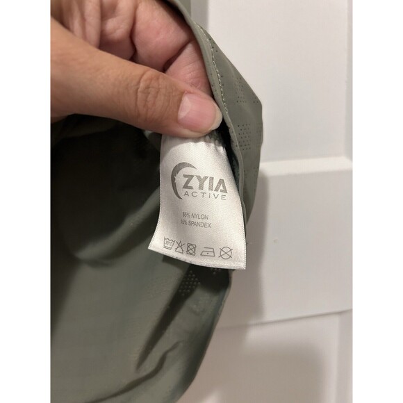 Zyia Active Shirt Womens XXL Black Cloud Short Sleeve Tee Stretch Athletic Crew - Picture 2 of 4